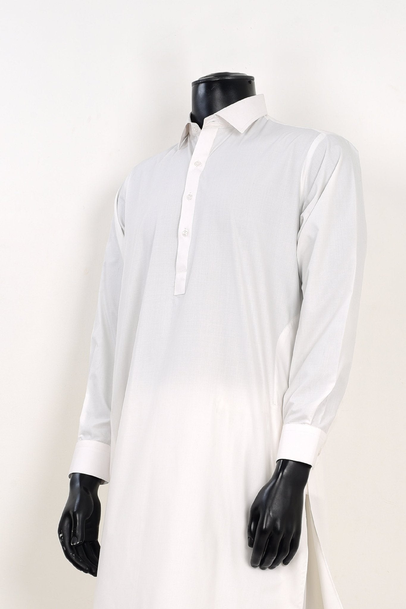 OFF WHITE SHALWAR KAMEEZ - Unstitched Fabrics by Naseeb Nasrat