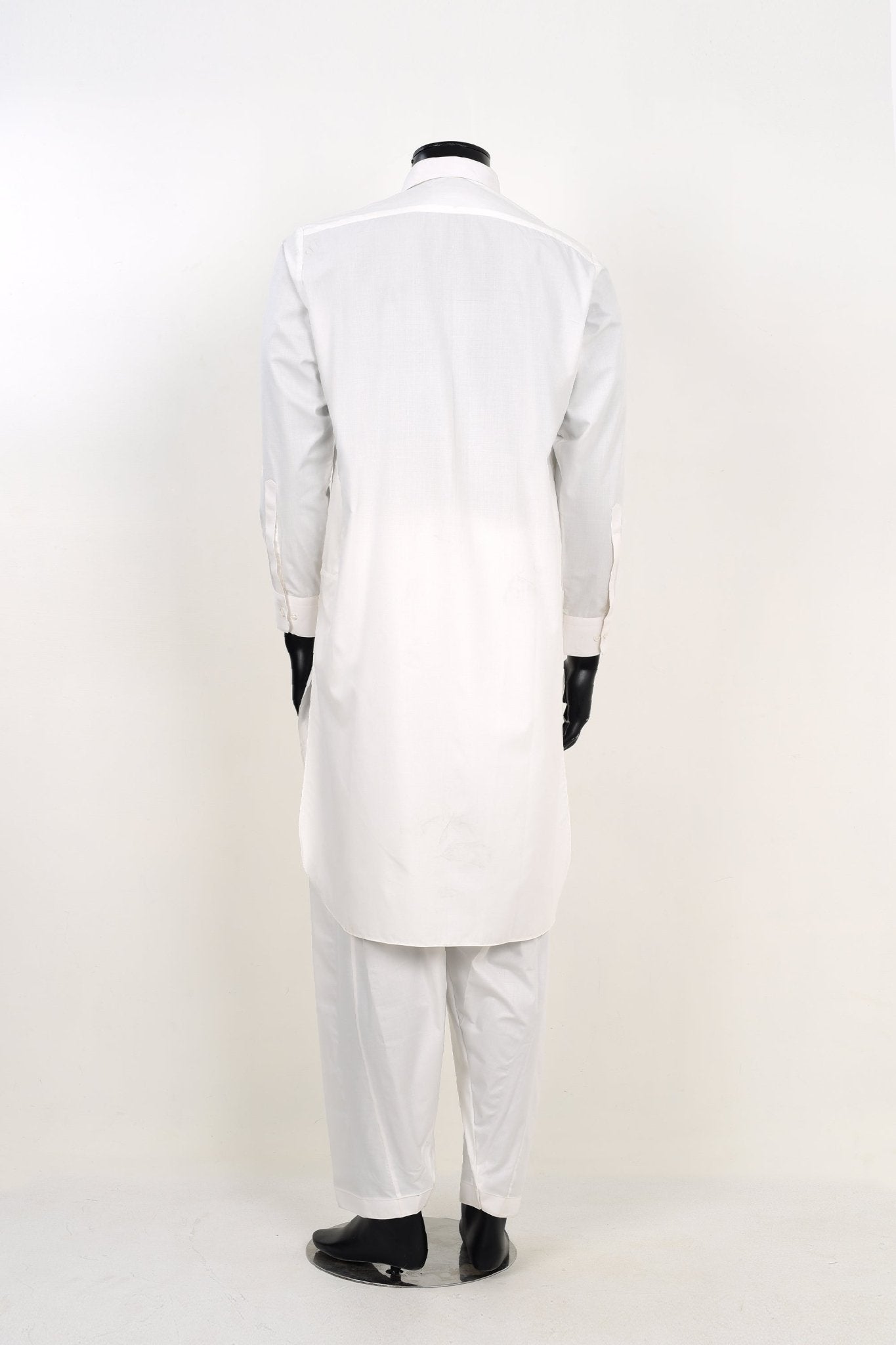 OFF WHITE SHALWAR KAMEEZ - Unstitched Fabrics by Naseeb Nasrat