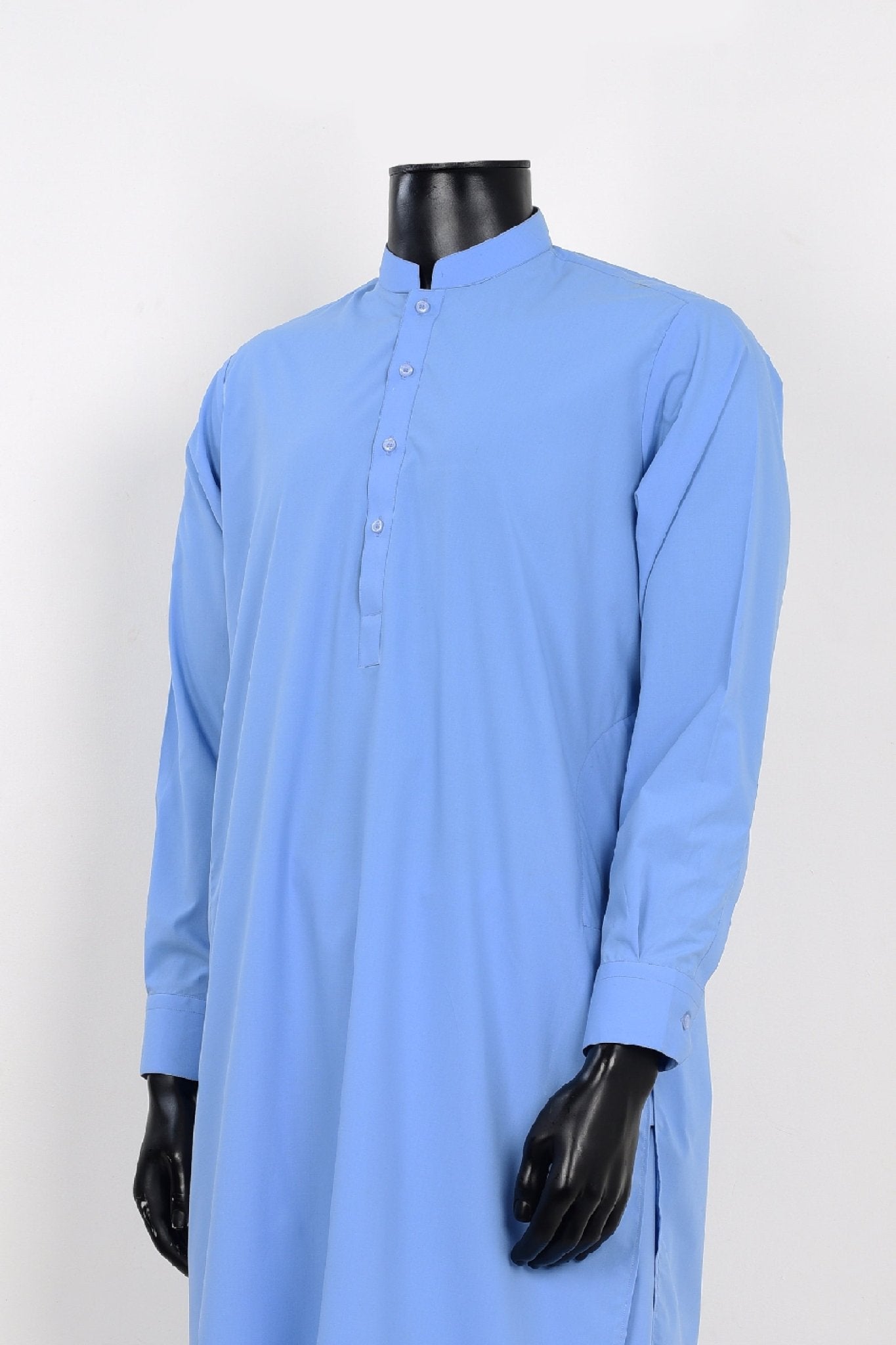 SKY BLUE SHALWAR KAMEEZ - Unstitched Fabrics by Naseeb Nasrat