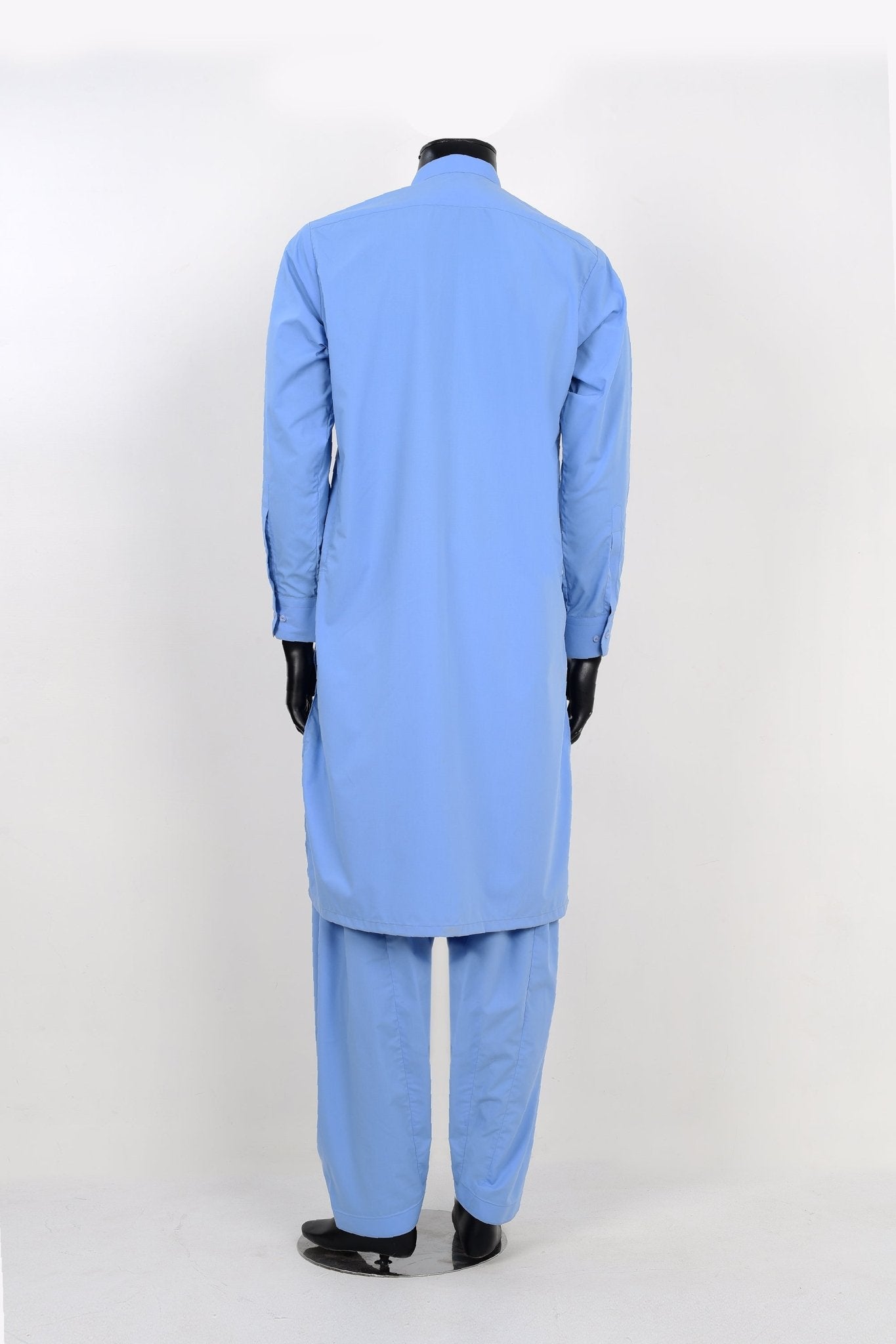 SKY BLUE SHALWAR KAMEEZ - Unstitched Fabrics by Naseeb Nasrat