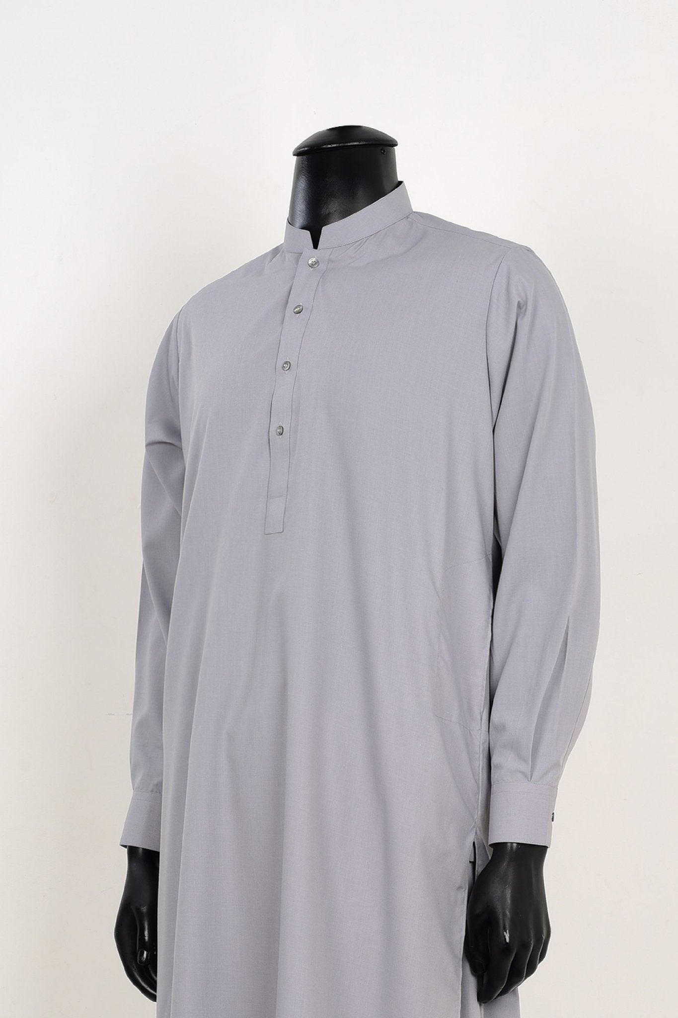 GREY SHALWAR KAMEEZ - Unstitched Fabrics by Naseeb Nasrat