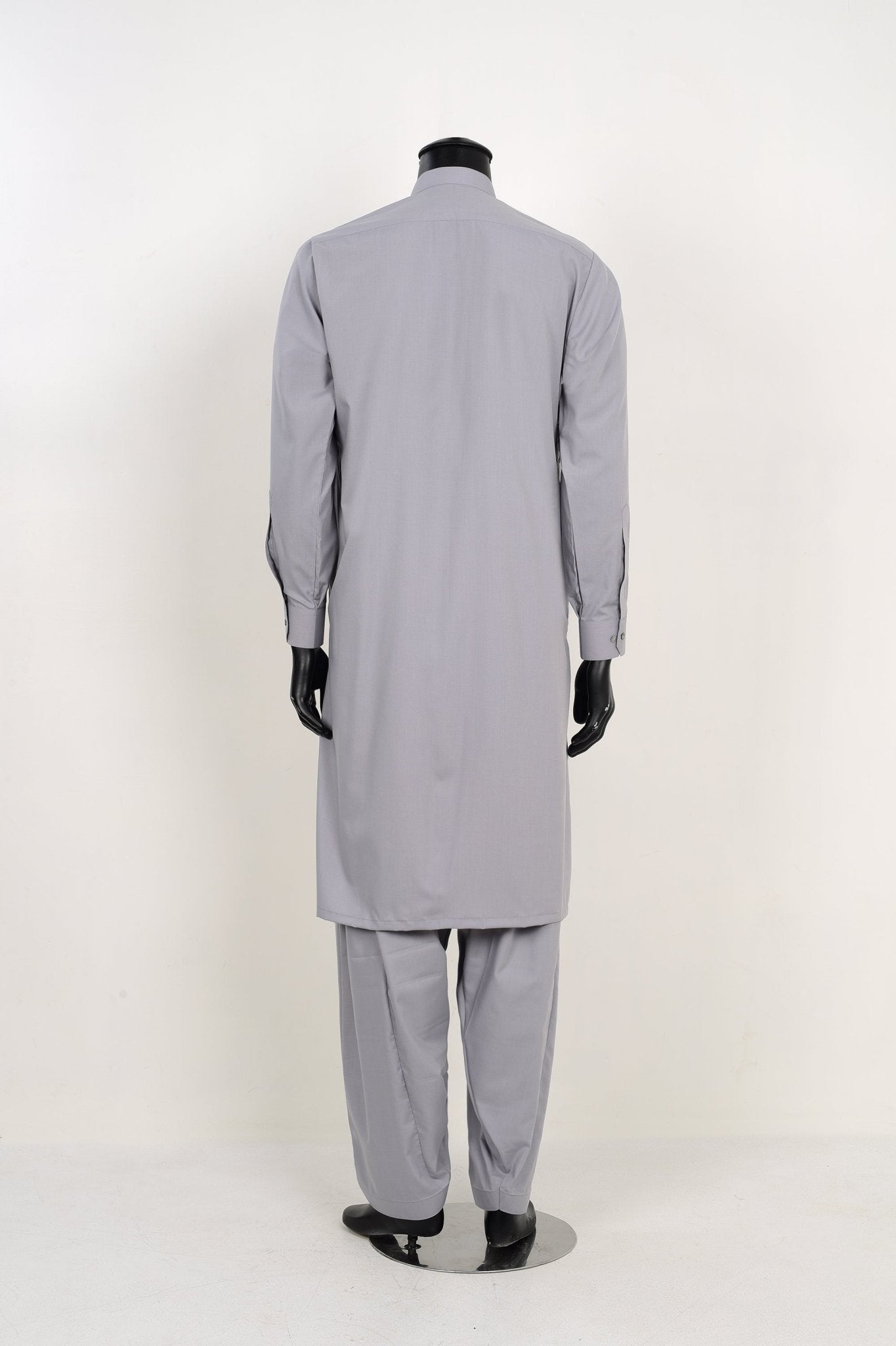 GREY SHALWAR KAMEEZ - Unstitched Fabrics by Naseeb Nasrat