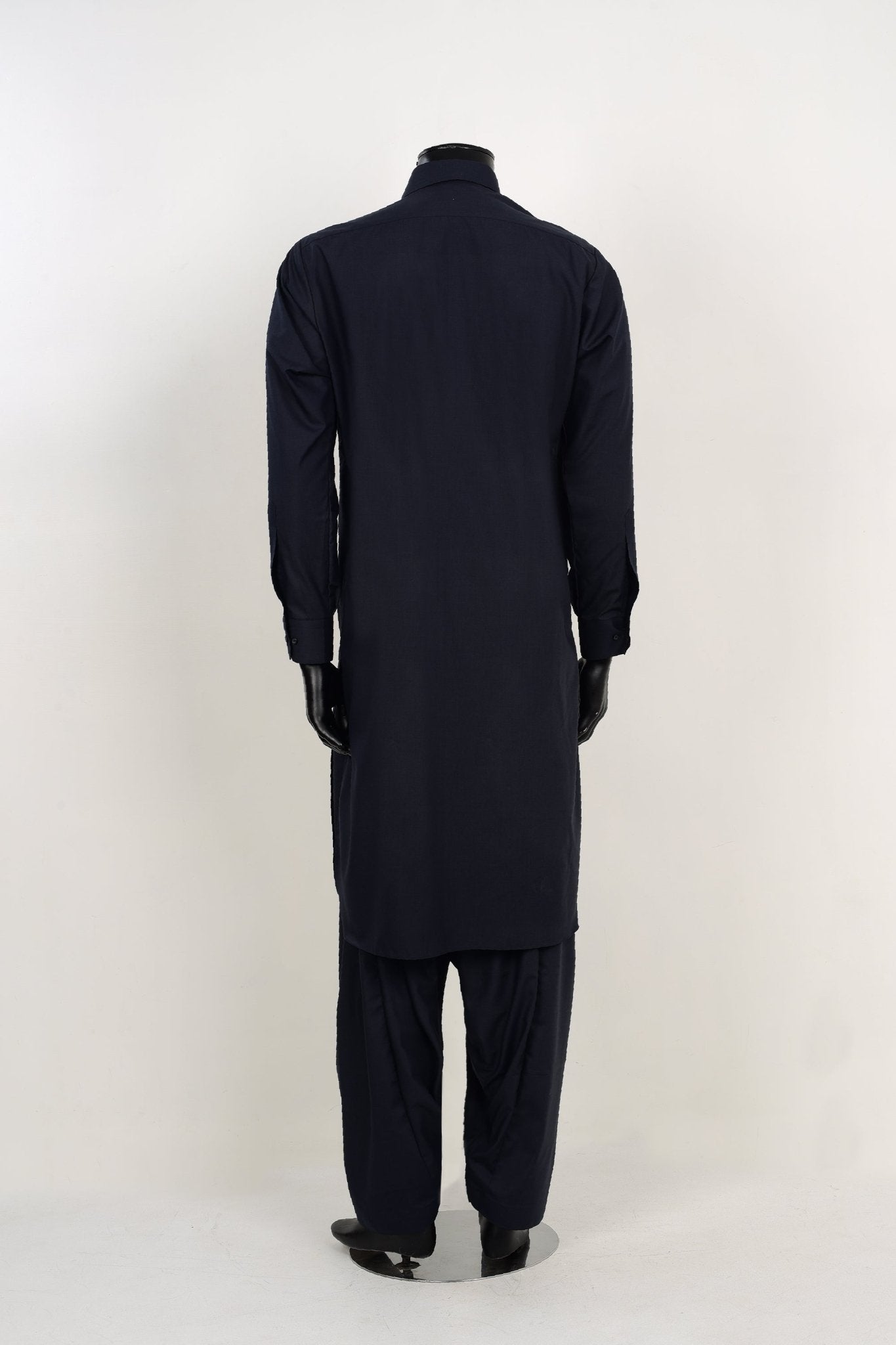 NAVY BLUE SHALWAR KAMEEZ - Unstitched Fabrics by Naseeb Nasrat