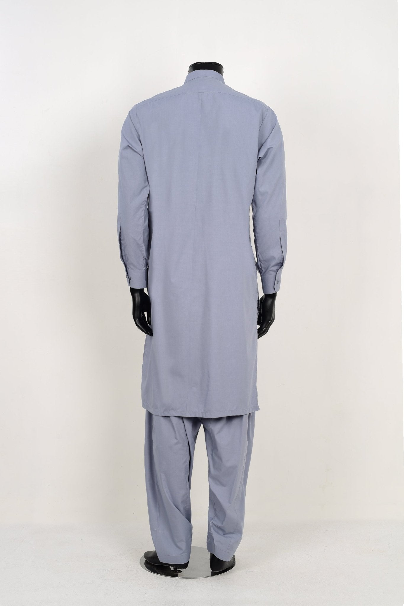 SILVER GREY SHALWAR KAMEEZ  - Unstitched Fabrics by Naseeb Nasrat