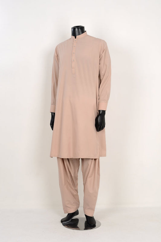 TEA PINK SHALWAR KAMEEZ  - Unstitched Fabrics by Naseeb Nasrat