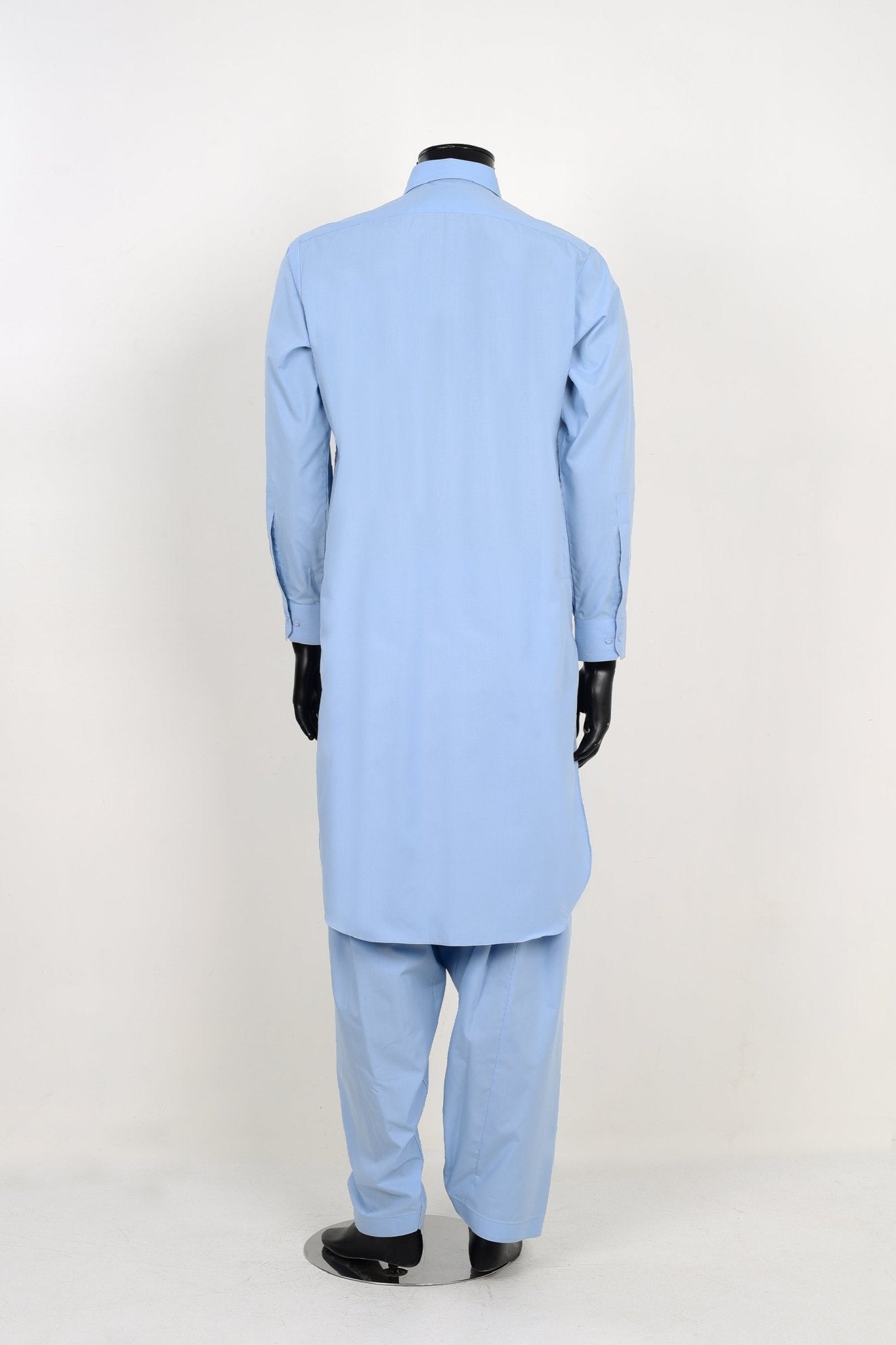 LIGHT BLUE SHALWAR KAMEEZ - Unstitched Fabrics by Naseeb Nasrat